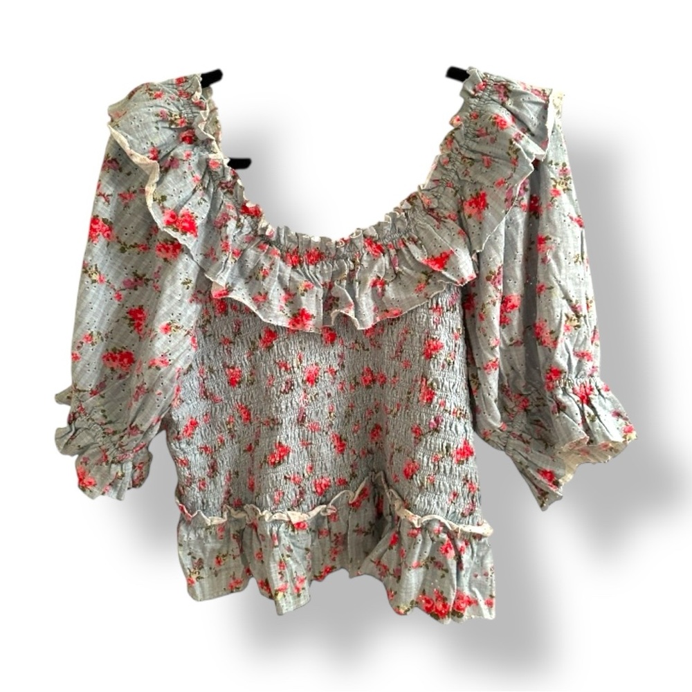 Free People Favorite Girl Top Candy Blouse XL - Picture 2 of 5